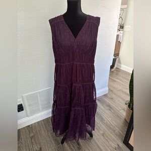 Draper & James plum dress XL
